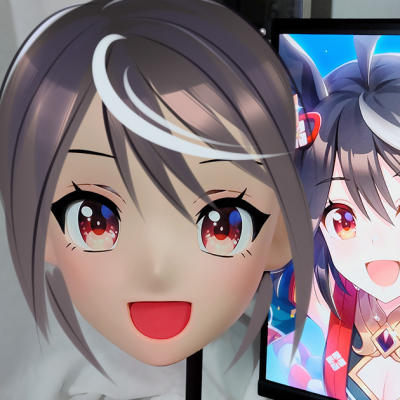 (GLA070)Customize Character'! Female/Girl Resin Full/Half Head With Lock Anime Cosplay Japanese Animego Kigurumi Mask